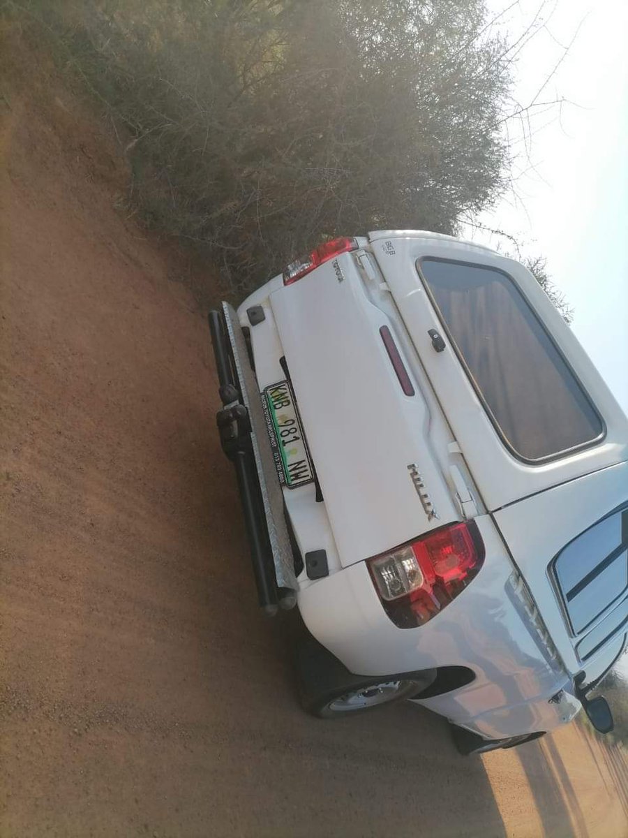 A white Toyota Bakkie abondoned in Madinyane village,Brits As Received!!