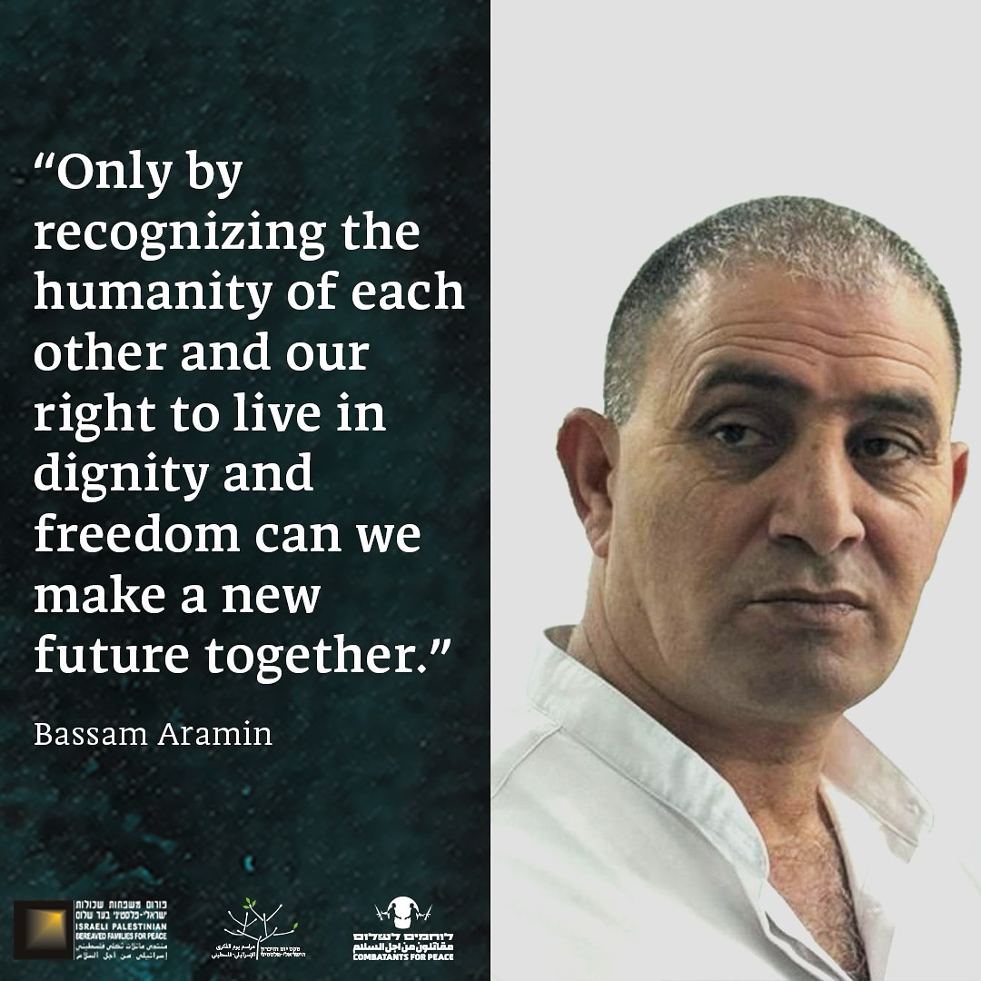 “Only by recognizing the shared humanity of each other and our right to live in dignity and freedom can we make a new future together.” - Bassam Aramin Register today for the Joint Memorial Ceremony on May 12: secure.everyaction.com/iW_XB8mFn0m4t7…
