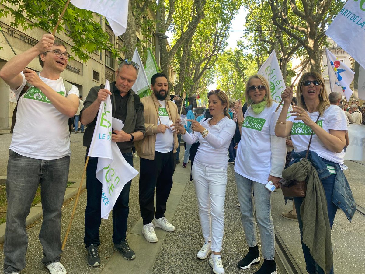 Génération Ecologie Montpellier Métropole souhaite bonne fête à tous les travailleurs et travailleuses - Toujours à vos côtés pour défendre les droits fondamentaux acquis à force de lutte et de convictions.