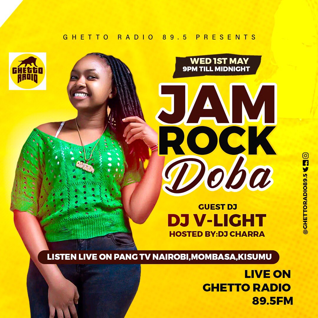 Get ready for Labour vibes, as we meditate about this day with #JAHMROCKDOBA vibes on @GhettoRadio895 with @CharraDeejay… Send in your requests NOW !!