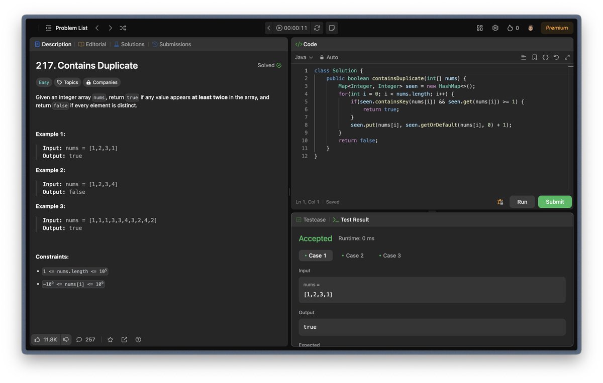 Day 89/100
- Revised HashMaps in DSA
- Solved LeetCode Questions
- Took part in a CodeChef Contest
- Learnt about API integration and geolocation for a college project
- Had 2 exams at college
#100DaysOfCode