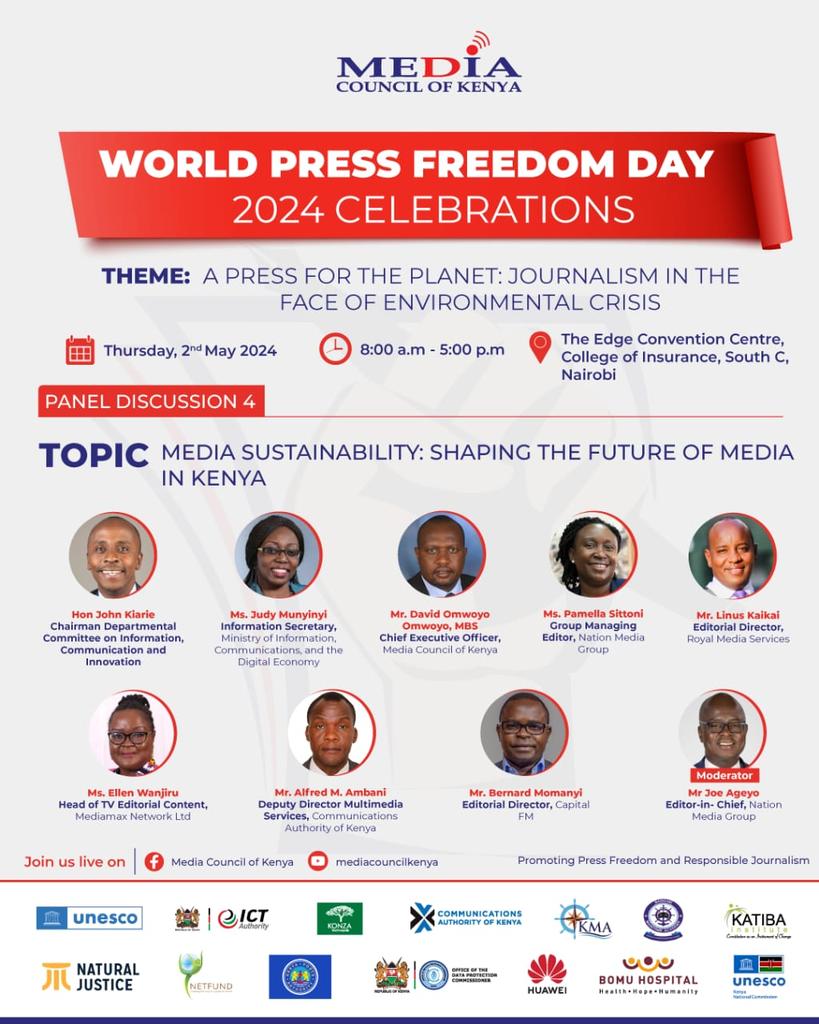 We will discuss the future of media in Kenya! #WPFD2024