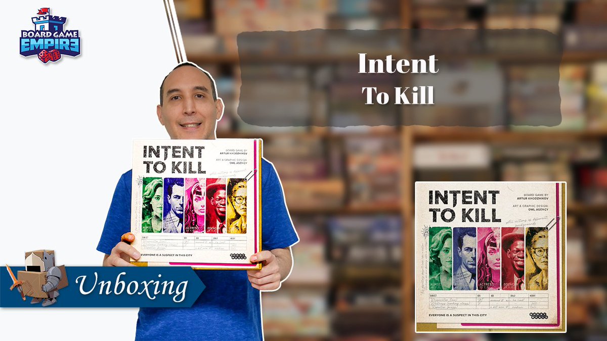 Intent to Kill Unboxing youtube.com/watch?v=AYN2h3… @HobbyWorldInt #boardgameempire #Unboxing #TopGames #BoardGames #IntenttoKill #HobbyWorld #BGG #boardgamenight #boardgamenights #boardgameaddict #boardgamegeeks #boardgameday #boardgamecommunity #gamenight #tabletopgame