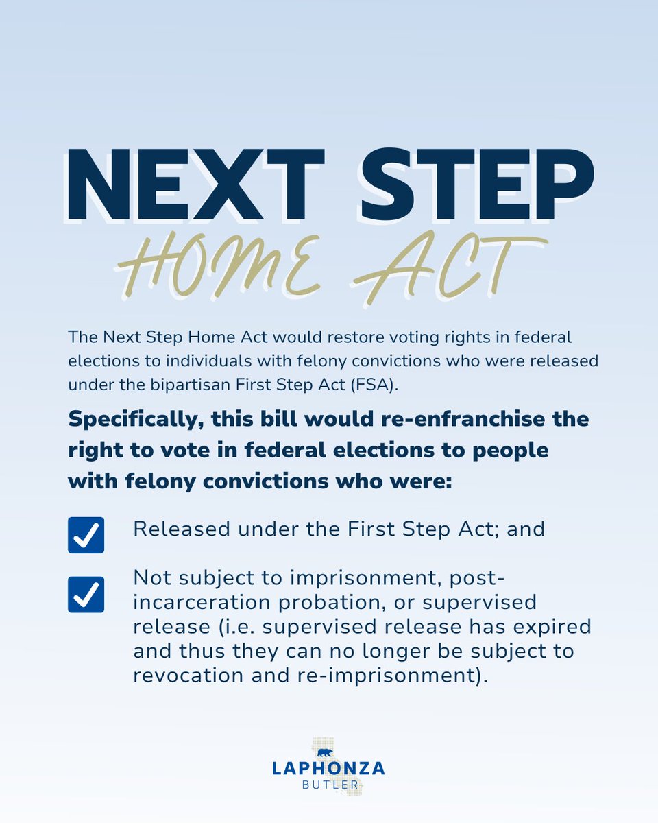 Yesterday, to close out Second Chances Month, I was proud to introduce the Next Step Home Act, a bill that will complete the process of returning home by restoring the right most fundamental to our citizenry—the right to vote. Its purpose is to stop perpetuating destructive…