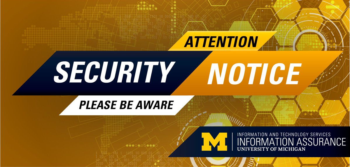 Highly customized email scams continue to target students at @UMich with offers of jobs, internships, and more. Please be aware of these ongoing scams and share this ITS IA Security Notice: Job Scams Trending at U-M: myumi.ch/Q6MWA