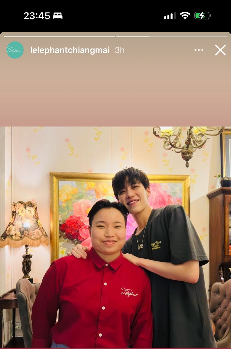 น้องพีพีไปกินร้านอาหารฝรั่งเศส Lelephant แล้วเชฟเค้าpost ลงในIG story ร้าน น่ารักสุดๆๆๆ 😍😍🥰 (ร้านนี้อร่อยมากกก 😆) #ppkritt