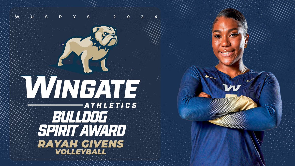 Wingate Bulldogs (@wu_bulldogs) on Twitter photo 🏆 #WUSPYS WINNERS 🏆
Three wins for <a href="/WingateVB/">Wingate Volleyball</a> !!
Maggie Young is the Athlete of the Year, Sydney Morland is the Freshman of the Year & the Rayah Givens is the Spirit Award winner!
#OneDog 🏆 #WUSPYS WINNERS 🏆
Three wins for <a href="/WingateVB/">Wingate Volleyball</a> !!
Maggie Young is the Athlete of the Year, Sydney Morland is the Freshman of the Year & the Rayah Givens is the Spirit Award winner!
#OneDog