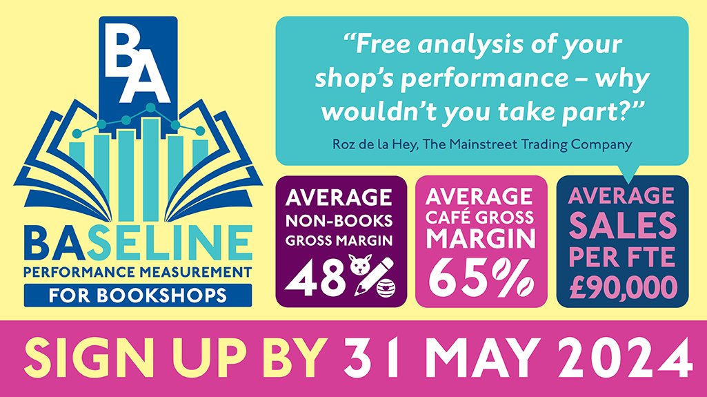 BAseline is a free, confidential service that helps independent booksellers gain more insight into their businesses and improve their business performance. Sign up by 31 May: booksellers.org.uk/Member-Service…