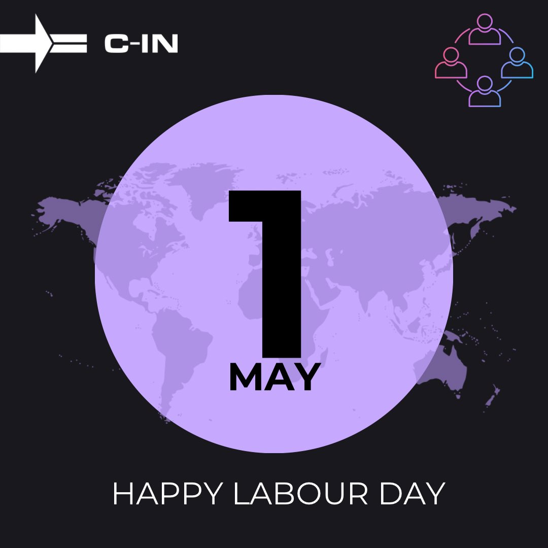 Happy Labour Day from all of us at C-IN! 🙌 Today, we celebrate the power of teamwork, diversity, and passion for events! 🤝 At C-IN, we love what we do, and we're proud to create unforgettable experiences with people from various parts of the globe. 🌐 #cinteam #LabourDay…