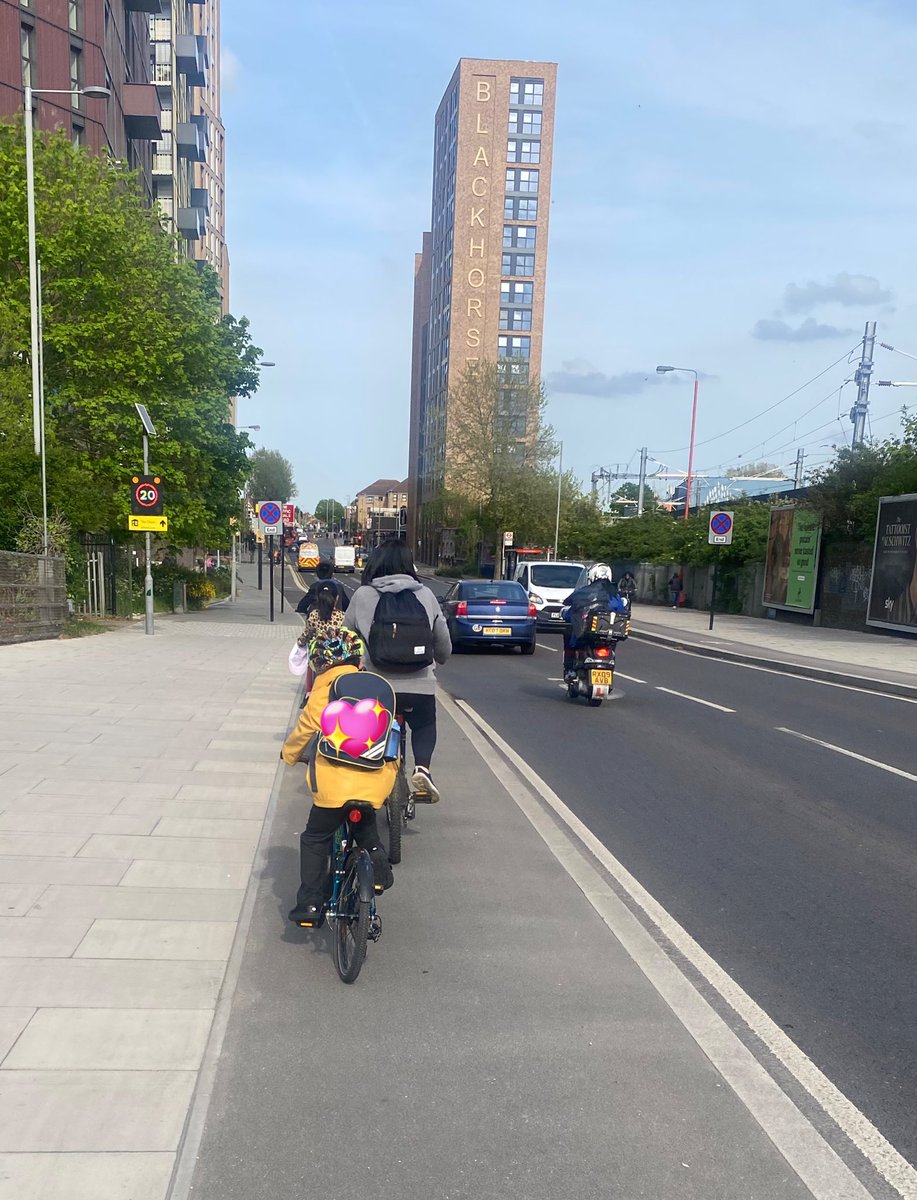 Want to have & see more of the below? 🚲🚲🚲 This type of travel is made possible because of safer streets & better cycling infrastructure. Remember to vote tomorrow to let everyone know that #LondonLovesCycling!