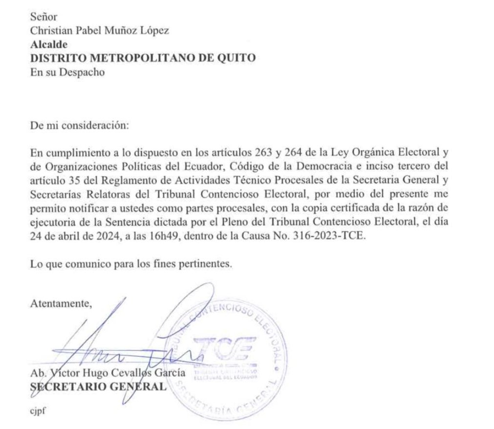 ⏰Tic-toc-tic-toc. La sentencia contra Pabel está en firme. Quedan 30 días para que cumpla con la sanción.

La intención es poner bozal a los funcionarios para que entiendan que el servicio público no es plataforma para promocionar a sus panas.

Habrá mejores elecciones en 2025.