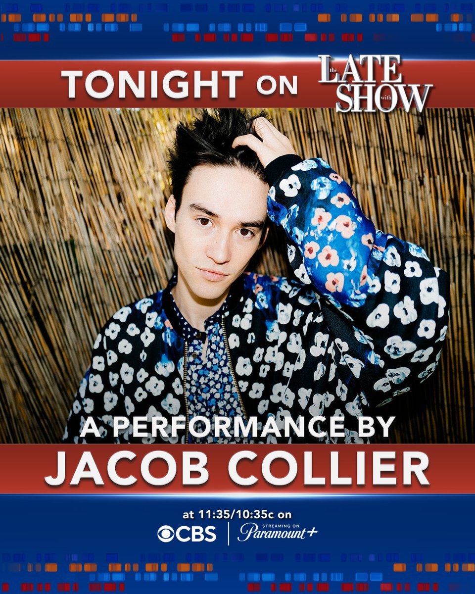 Tonight! Catch @JacobCollier on @colbertlateshow.