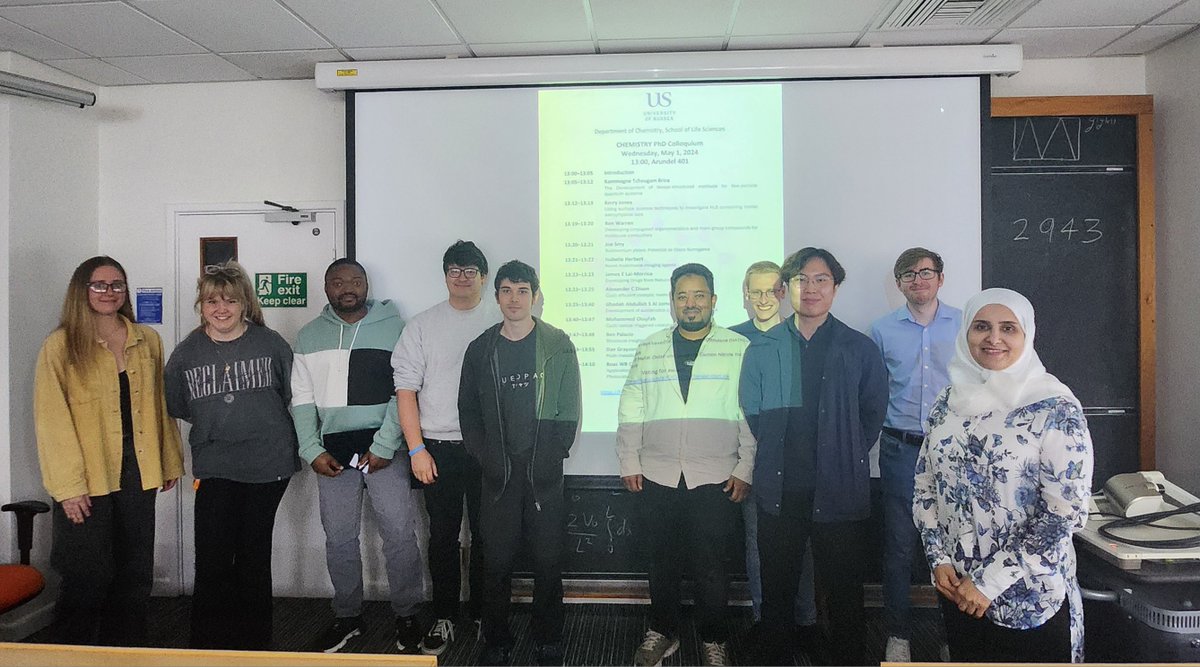 From astrochemistry to catalysis and N2 activation (and lots in between)... Many congrats to our PhD students on their excellent presentations at the departmental postgrad research symposium!
👏🧪🥼