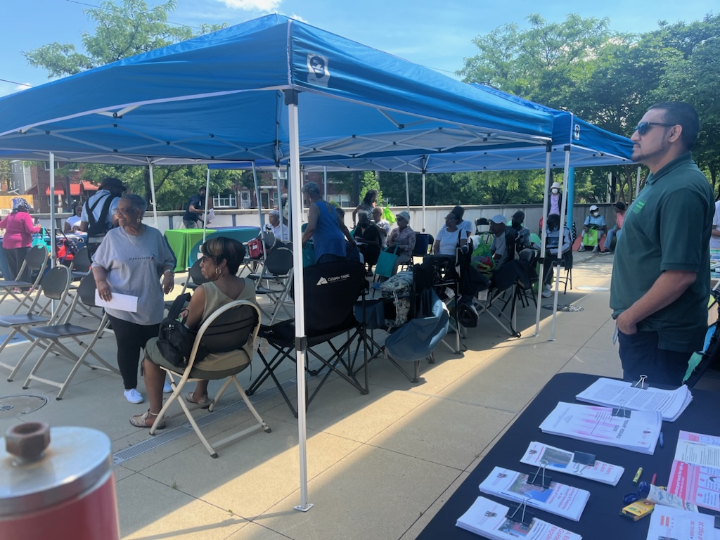 OTA is at Riggs-LaSalle Community Center with @DCDPR today to talk to tenants. Stop by to say hello!