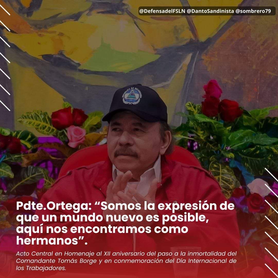 Comandante Presidente Cro. Daniel Ortega Saavedra ✊🏼🇳🇮🖤❤️ #SomosUNAN #4519LaPatriaLaRevolución #ManaguaSandinista