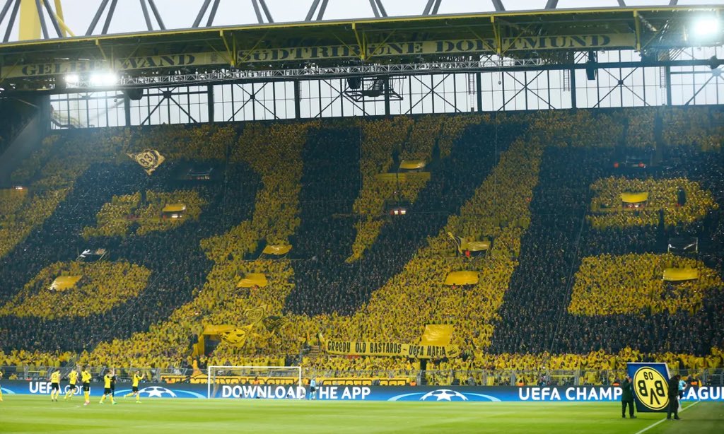 Can’t wait to see the infamous Yellow Wall tonight. The Europeans put us to shame for atmosphere.