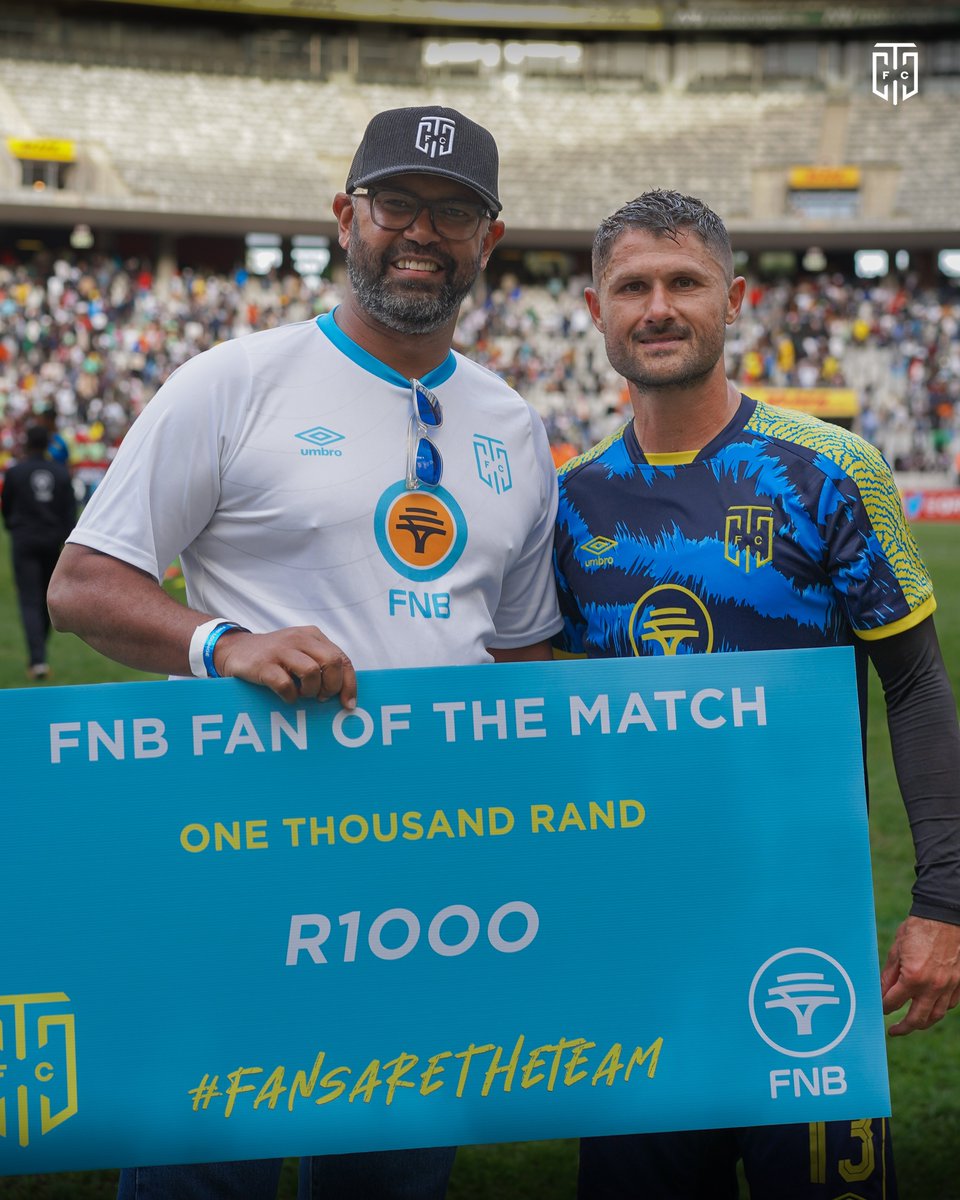Congratulations to today’s fan of the match! 

Appreciation to @FNBSA for bringing joy to our supporters 🏆💙

 #FNBLovesFootball | #LoveFNB