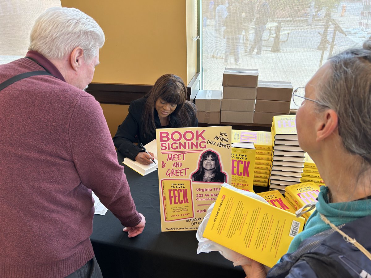 Join me & film critic @sarahsbackstage on May 2 at 7:00 pm at Anderson’s Bookshop (123 W Jefferson Ave, Naperville) for a special book signing event celebrating the release of #ItsTimeToGiveAFECK. Pre-registration is required, so grab your ticket! giveafeck.com/event/local-la…