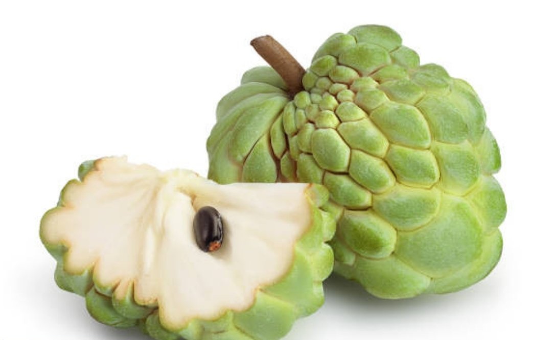 CHERIMOYA: ni tunda lenye ladha tamu mfano wa mchanganyiko wa nanasi, stroberi na ndizi ambalo hukupatia 32% ya Vitamin C unayoihitaji kila siku ambayo huimarisha mfumo wako wa kinga. Pia ina wingi wa madini ya potasiamu na magnesiamu ambayo husaidia kupunguza shinikizo la damu.