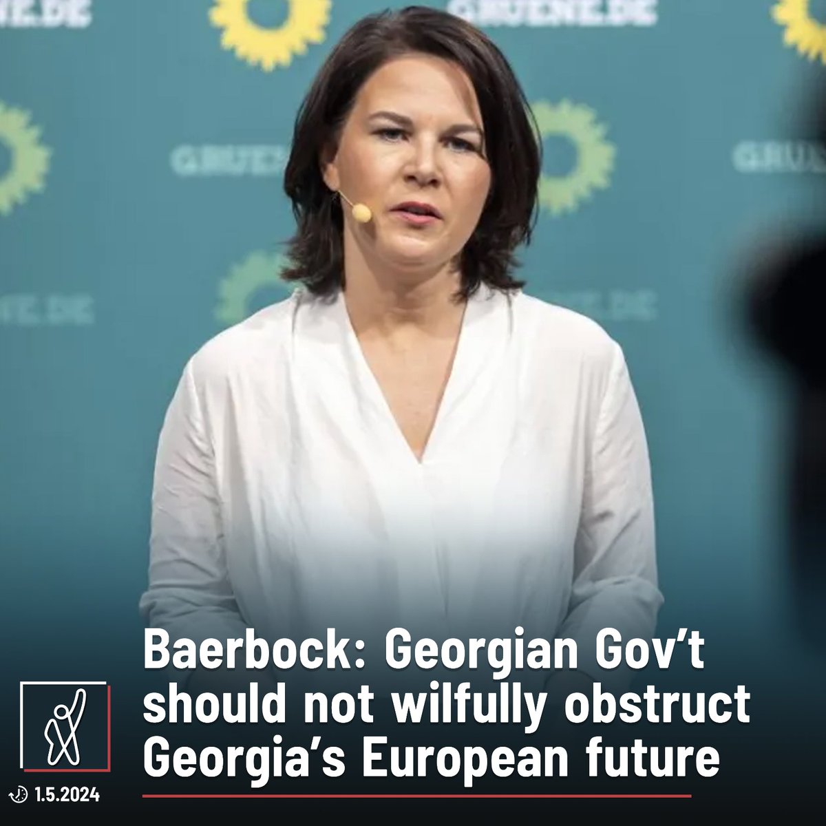 “Georgia's EU candidate status is a historic opportunity supported by tens of thousands of people on the streets. A democratic, vibrant and critical civil society is key. It is up to the government not to wilfully obstruct the path to the future,” @ABaerbock stated.