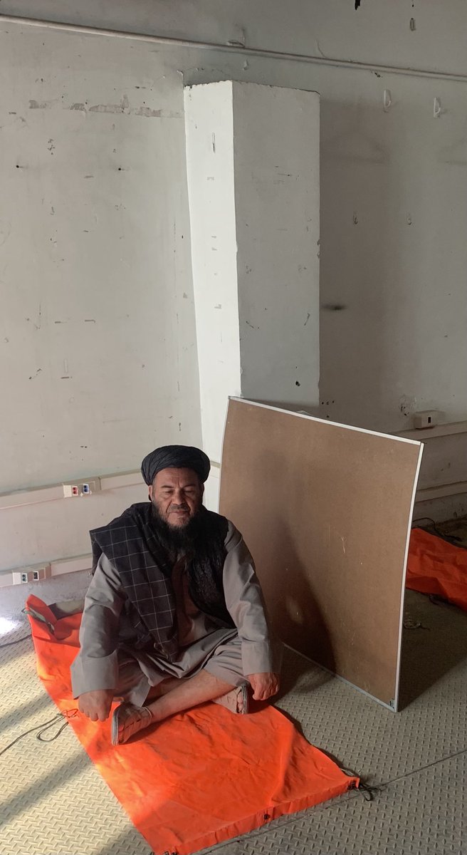 Moving moment today in what was, in 2003-04, the Isolation cell room at Bagram with Tpoo who WAS THERE in another cell when #AafiaSiddiqui was being tortured there ⁦@Aafiamovement⁩ ⁦@FowziaSiddiqui⁩ ⁦@Moazzam_Begg⁩