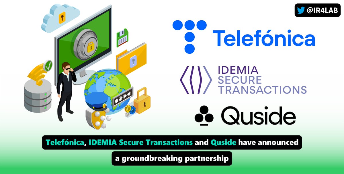 #Telefónica, #IDEMIASecureTransactions and #Quside have announced a groundbreaking partnership, to offer #QuantumComputing-based security services for #InternetOfThings systems.

@Telefonica @IdemiaGroup @quside