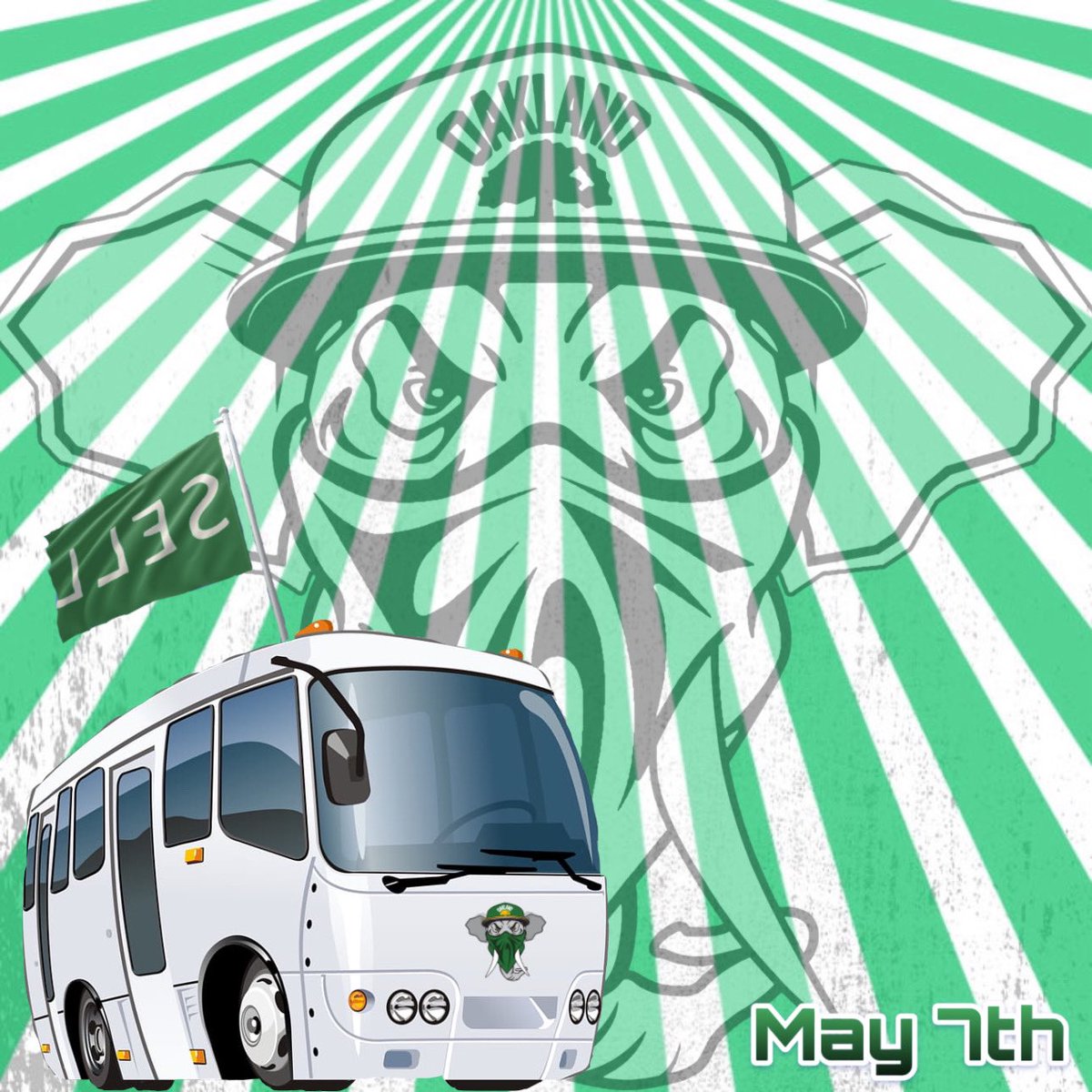 Need a SELL flag? Wanna haunt John Fisher? Get your tix to the 5/7 Roots Vs John Fisher’s Quakes via the @Oakland68s! Ride down to SJ in the 68’s party bus!!! You won’t wanna to miss this game!!!! 🔗 to tix here: oakland68s.org/shop