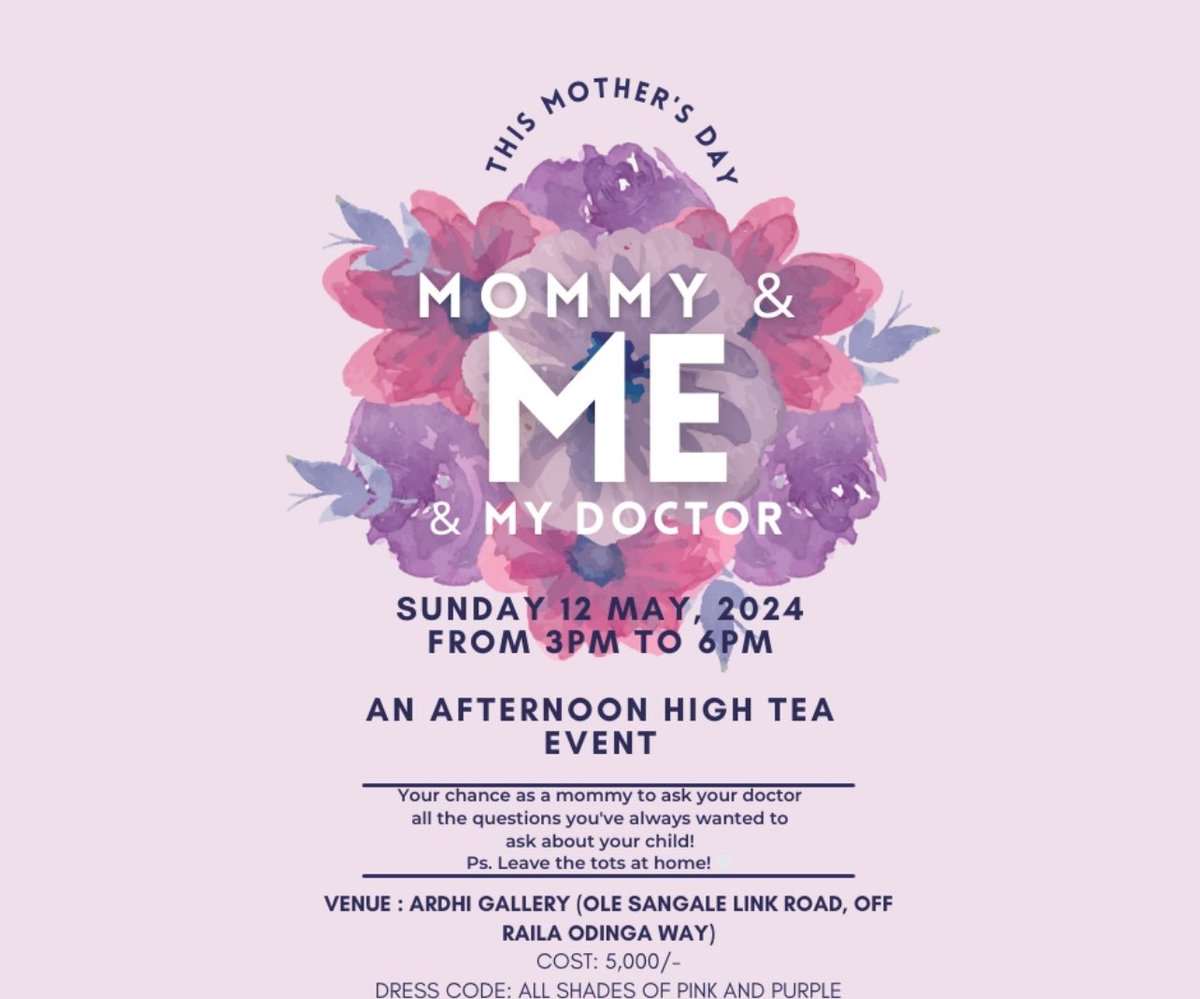 Join us for a not so typical Mothers’ Day event! 👶 Mommy & Me aaannndddd My Doctor 👩🏽‍🍼 We are bringing to you a panel of paediatricians ready to answer aaaaallllllllll those medical questions you have about your little. 🎫 mookh.com/event/mommy-me… #MookhExperience #MookhAfrica