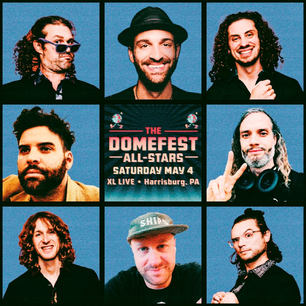 🌟 Can't wait to let it rip for two nights in Harrisburg, PA this weekend! What songs should we play with The Domefest All-Stars?! Taking requests in the comments 👇