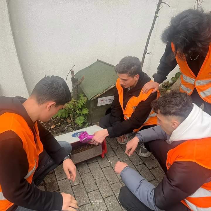 Şişli Ülkü Ocaklarımız, sokak hayvanları için mama ve su dağıtımı gerçekleştirdi.