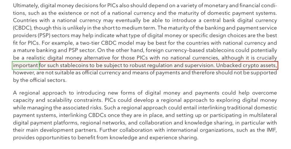 #IMF states that unbacked crypto; Unbacked crypto assets are digital assets that have no intrinsic value or backing by any underlying asset or commodity. Their value is determined solely by supply and demand, leading to high price volatility.  The most prominent example of an…