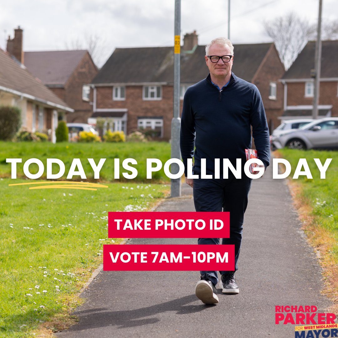 Today, our region chooses between a fresh start or four more years of broken Conservative promises.

Vote Labour today. Don't forget your photo ID!