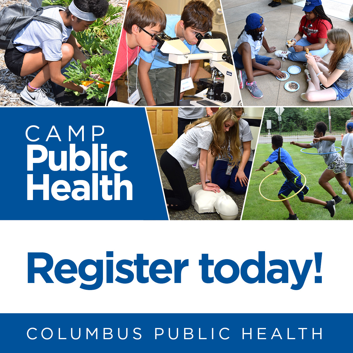 Keep your teen engaged this summer at Camp Public Health! This specialty camp incorporates health, environmental and social sciences and allows young people to explore future careers in Public Health. Register at anc.apm.activecommunities.com/columbusrecpar….