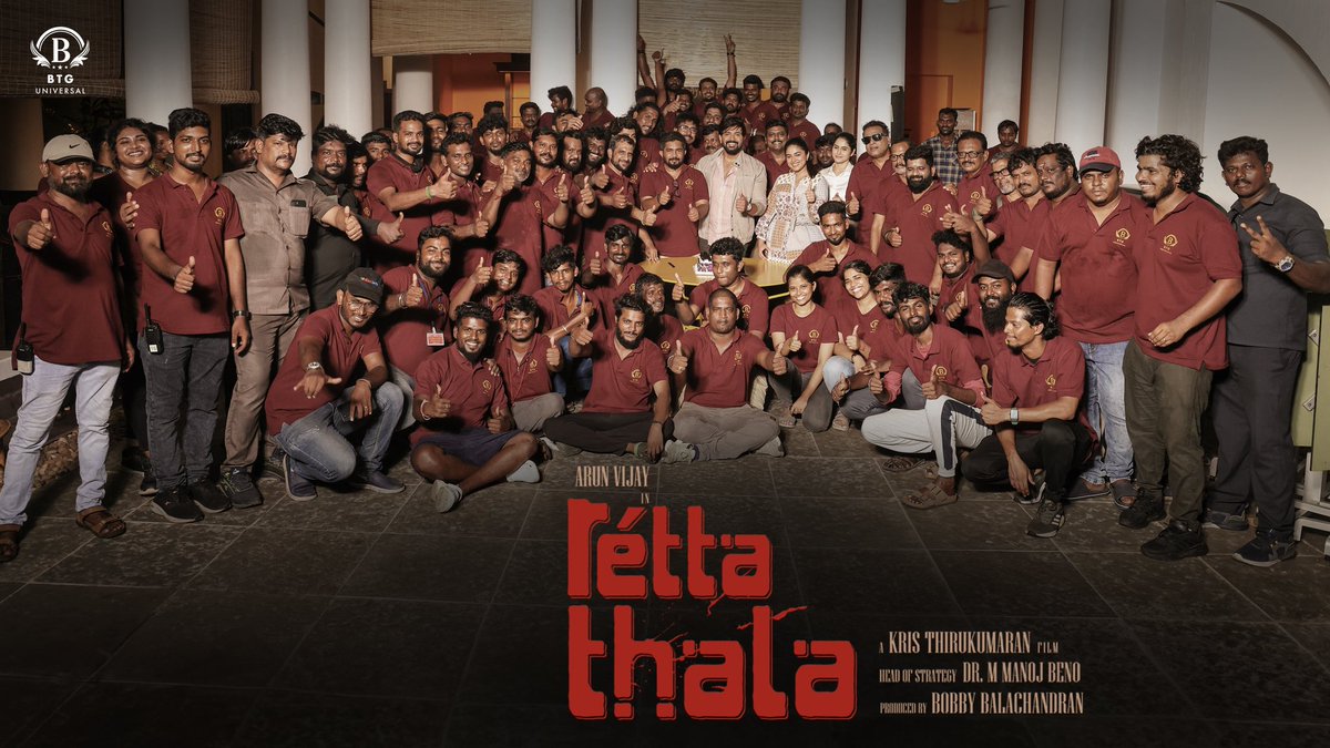 To the backbone of every endeavor, #RettaThala team wishes you A Happy Labour Day💥Let’s salute the spirit of hard work and dedication that drives us forward✨ Produced By- @BTGUniversal @bbobby BTG Head of Strategy- @ManojBeno