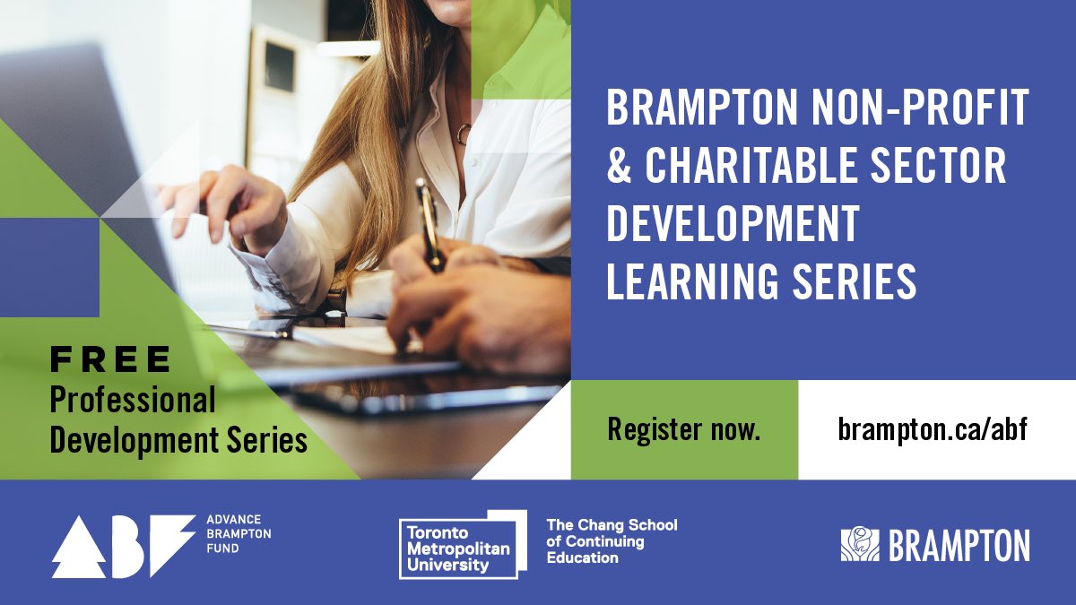 Save the date! 📅 On Wednesday, May 15, don’t miss Program Evaluation and Impact Measurement. The Advance Brampton Fund, in partnership with @ChangSchoolTMU, is offering free seminars to provide valuable insights for non-profits in #Brampton. Spots are limited. Register today…