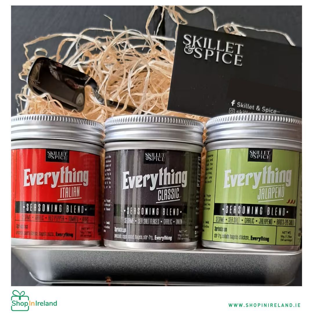 When you can’t decide what to give them, give them ‘Everything’! Our ‘Everything Gift Set’ comprises a trio of our delicious, hand-blended products 
shopinireland.ie/skillet-spice-… 

#shopinireland #supportsmallbusiness #supportirishbusiness #shoplocal