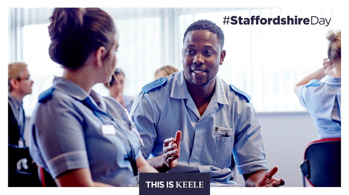 More than 5,000 Keele-trained nurses and midwives work in the NHS, with many of them staying locally in Staffordshire and Stoke-on-Trent after they graduate. We're so proud of the work they do supporting our local community. #StaffordshireDay