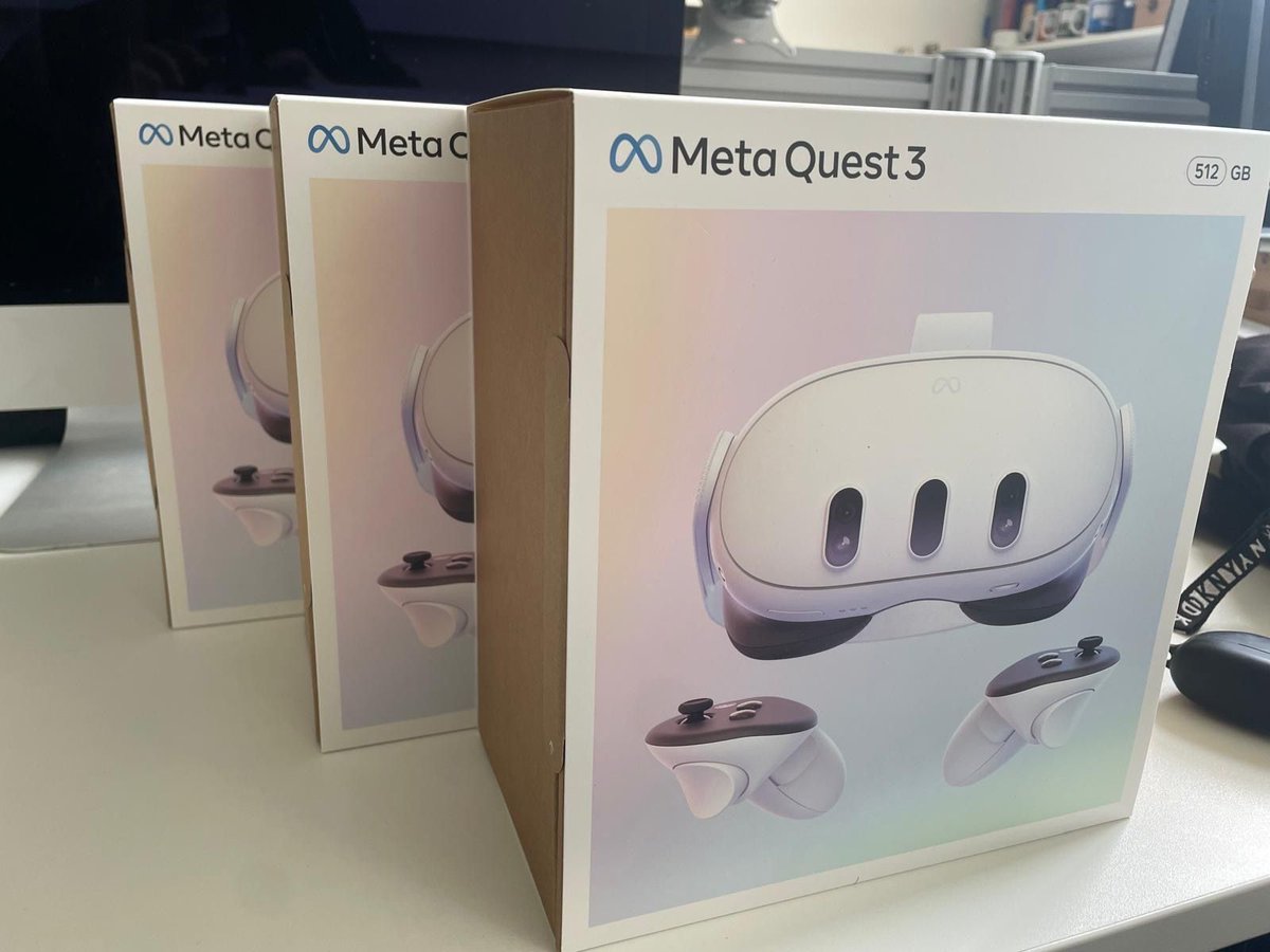 Our Meta Quest 3 headsets have arrived... we're working on something exciting in education innovation 🔍

#VR #VirtualReality #MixedReality #FutureTech #Metaquest