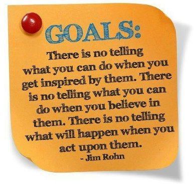 A resounding YES to this! Keep setting your GOALS and acting upon them! #goals