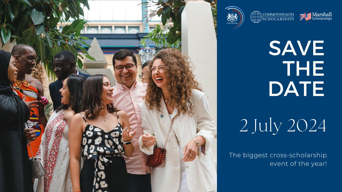 📣 Join us on Tuesday 2 July for our joint scholarships Farewell Event! We are excited to celebrate with #Commonwealth Scholars as we reflect on your time in the UK and look ahead to your future success 🎉 Make sure you save the date and look out for more details coming soon.