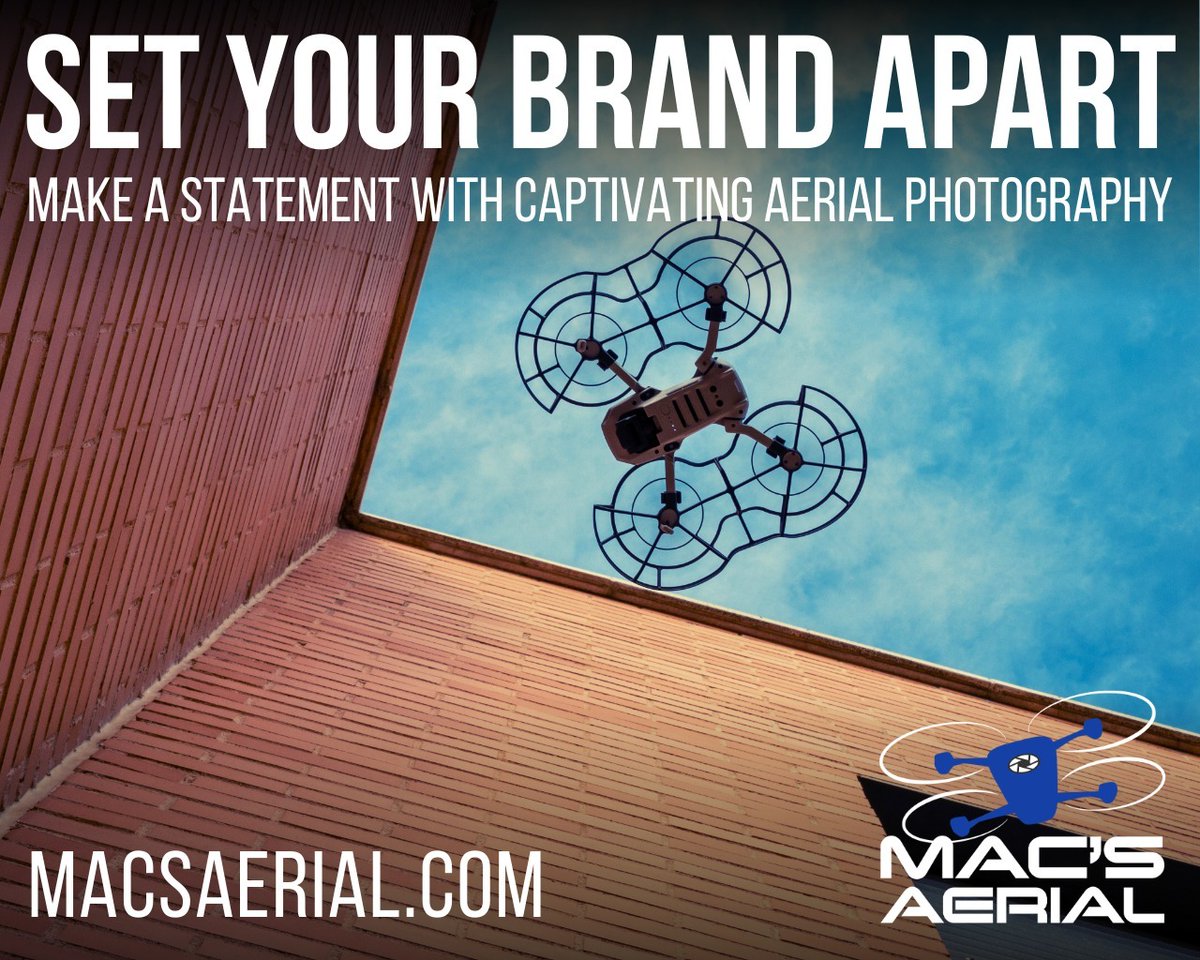 Elevate your brand with Mac's Aerial photography. Unique perspectives that captivate and distinguish your brand from the competition. Visit MacsAerial.com for more.
#AerialPhotography #BrandIdentity #CaptivatingVisuals #StandOut #ElevateYourBrand #UniquePerspective