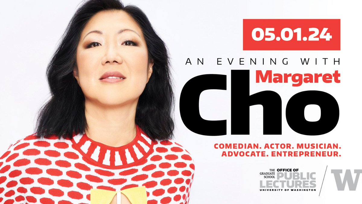 Get ready to laugh, think, and be inspired! Join us for 'An Evening with Margaret Cho' today at Town Hall Seattle. 🎤 

Dive into her career highs, lows, and her take on activism in today's political landscape. Don't miss out on this unforgettable event! 

#MargaretCho #Comedy