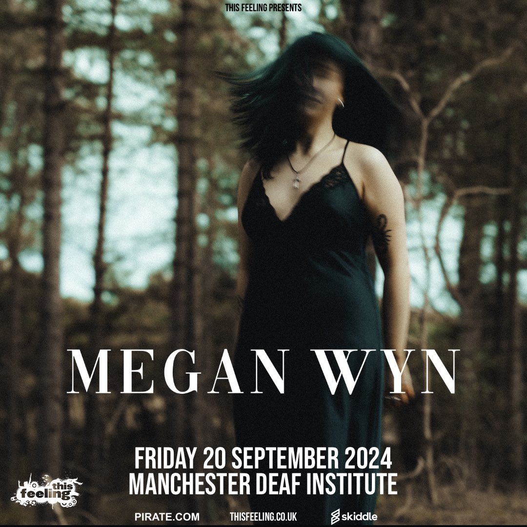Deaf Institute. Manchester. 20th September 💋 my biggest headline show yet !!! tickets go on sale friday at 10am 🖤 thisfeeling.co.uk/meganwyn