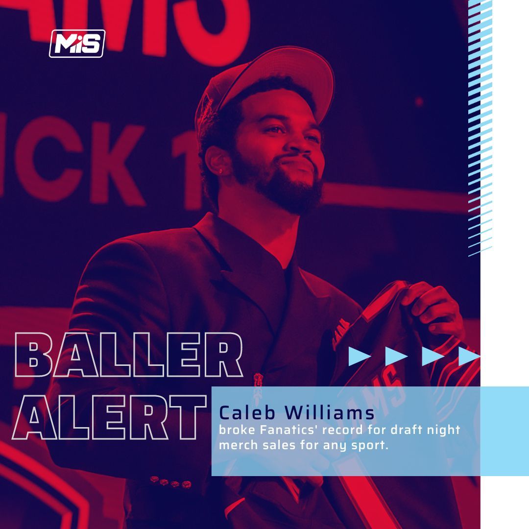 #SportsBiz: Major Baller Alert!! Caleb Williams has surpassed the previous record set by Caitlin Clark.🔥

(📸: Front Office Sports)