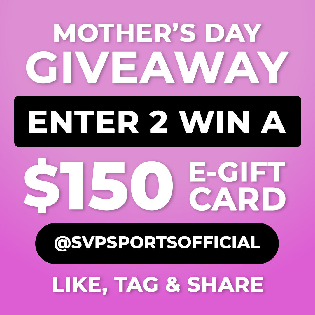 MOTHER’S DAY GIVEAWAY! 💝
You could Win a $150 E-Gift Card for SVPSPORTS.CA

Here’s How To Enter: 
1. Follow (or already follow) @svpsportsofficial on Instagram.
2. Like this post.
3. Share this post to your story and tag us.
4. Tag 3 Friends in the comments section.
