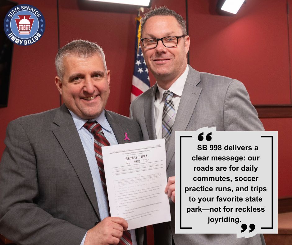 Senator Farry and I want to modernize our laws to reflect the evolving nature of illegal activity. Our bill enhances penalties for those involved in organizing and participating in street races. You can see more information on SB 998 here: shorturl.at/jqXY8