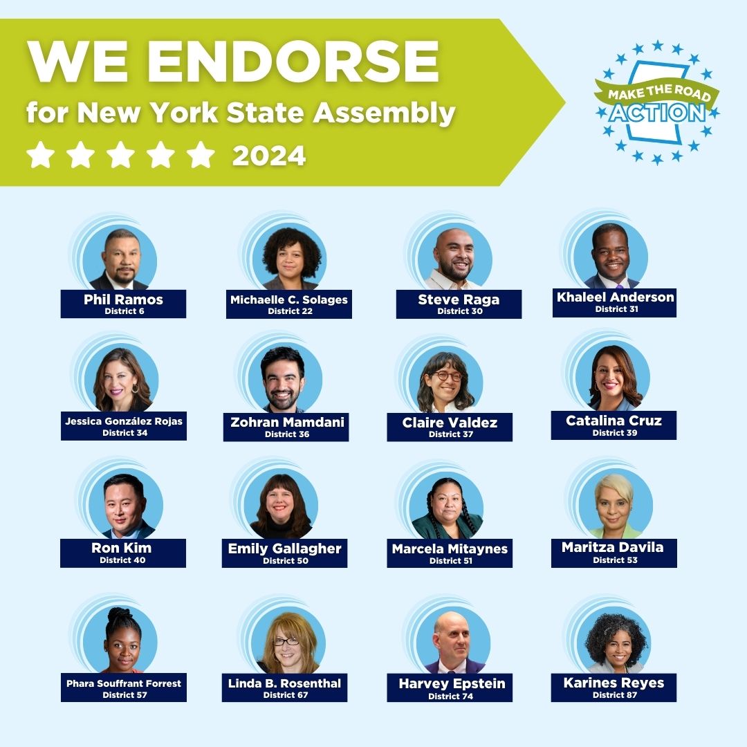 We're so excited to announce our endorsements for the 2024 New York State Assembly! Our members have thoroughly reviewed these candidates & decided that they are/will be strong allies to fight for the rights of our communities. 💪