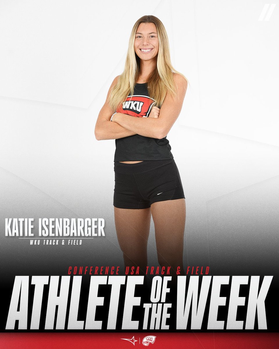 🏃‍♀️ FIELD ATHLETE OF THE WEEK 🏃‍♀️ presented by Blenders Eyewear // 🏅2️⃣ Katie Isenbarger, @WKUXCTF #NoLimitsOnUs | bit.ly/3JFPlqH