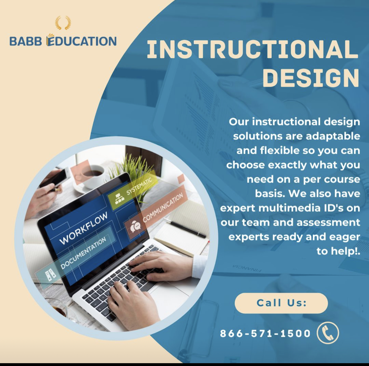 At Babb Education, we understand that every course you want to bring to market has its unique requirements.

Learn more: babbeducation.com/?utm_campaign=…

#InstructionalDesign #AdaptiveApproach #EnhancedLearning
#BabbEducation
#HigherLearning
#HigherEducation
#HigherEdLeadership