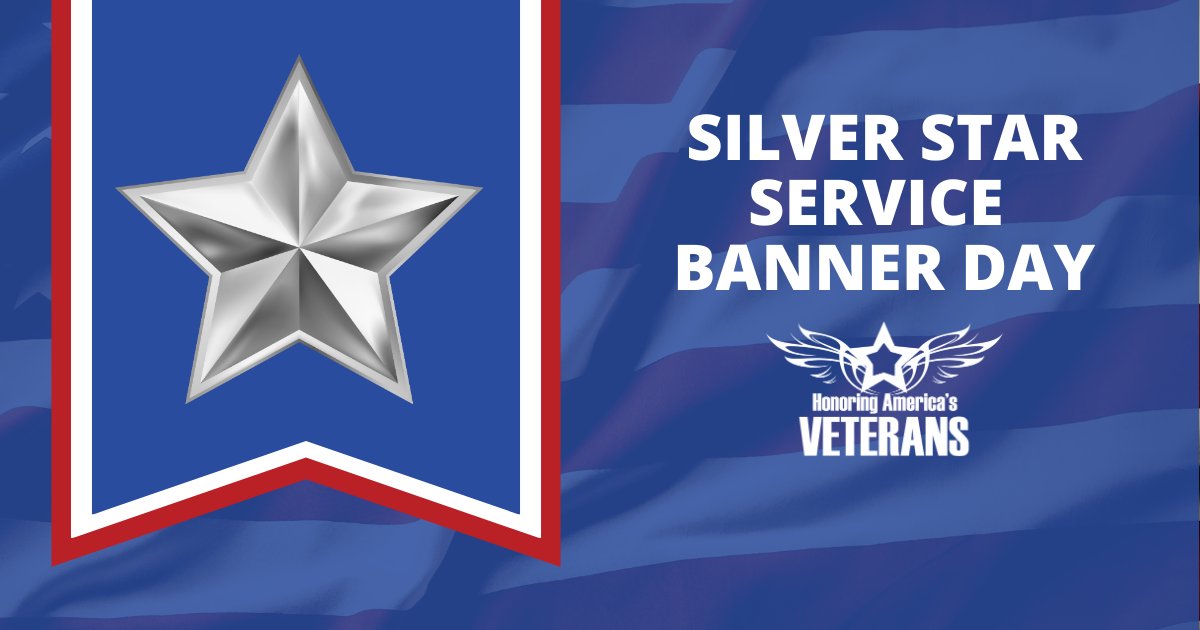 Did you know the Silver Star Medal is the United States Armed Forces' third-highest military decoration for valor in combat? The Silver Star Medal is awarded to military members for gallantry in action against an enemy. 
#HonoringVeterans #veterans #silverstarbannerday